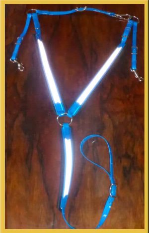 Padded Breastplate - Hi Vis